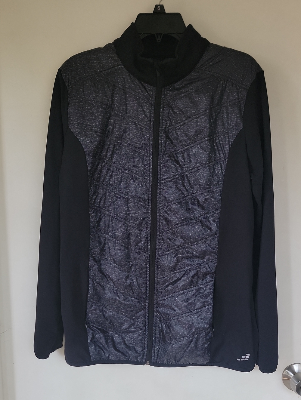 bcg Black Quilted Front Hybrid Jacket.Sz.Xl.